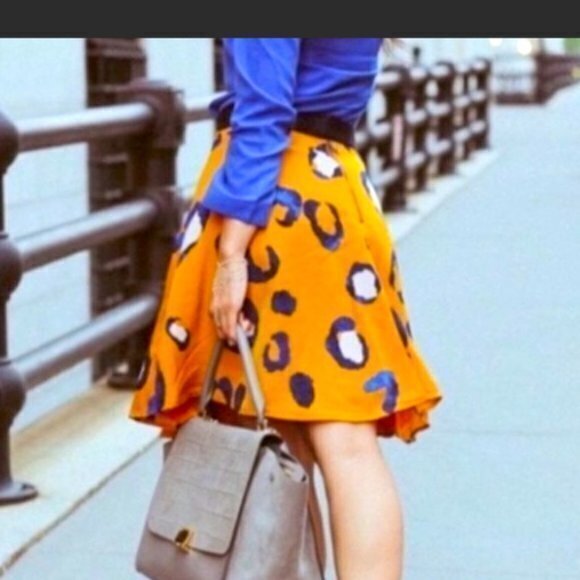 3.1 Phillip Lim for Target 20th Anniversary Skirt Animal Print Flare Lined Sz 12 - Picture 2 of 9